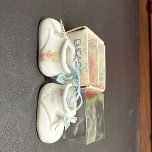 Enesco Baby Shoes with Pastel Accents